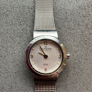 Skagen Silver Mesh Strap Watch